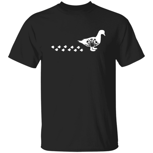 Duck Silhouette, Ducks Trace, Duck Footprint Unisex T-Shirt