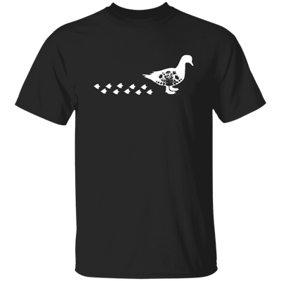 Duck Silhouette, Ducks Trace, Duck Footprint Unisex T-Shirt