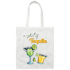 A Shot Of Tequila, Tequila Wine, Lime And Salt Canvas Tote Bag