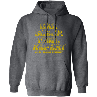 Eat Sleep Fish Repeat, Funny Cool, Fisherman Fish, Love Fishing Gift Pullover Hoodie