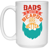 Dad With Beards Are Better, Retro Dad, Father_s Day Gifts White Mug