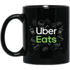 Uber Eats Gift, Uber Eats Driver, Uber Eats Design, Gift For Uber Eats Driver LYP04 Black Mug