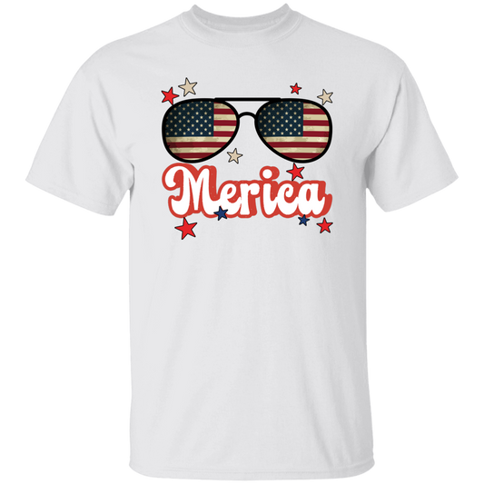 Sunglasses America, American Flag, Star America Unisex T-Shirt