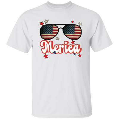 Sunglasses America, American Flag, Star America Unisex T-Shirt