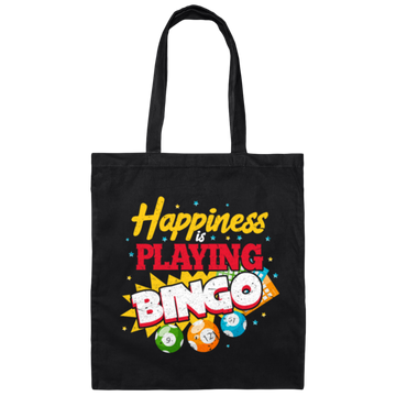 Bingo Love Gift, Happiness Playing Bingo, Best Of Bingo, Love To Bet Canvas Tote Bag