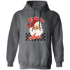 Christmas Vibes, Groovy Xmas, Cute Santa, Santa Face, Merry Christmas, Trendy Christmas Pullover Hoodie