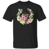 Hummingbird With Flower, Love Hummingbird, Beautiful Flowers Unisex T-Shirt