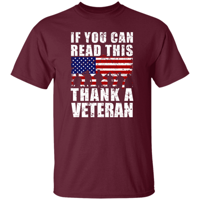 If You Can Read This, Thank A Veteran, I Am A Veteran, Love Vegetable Unisex T-Shirt