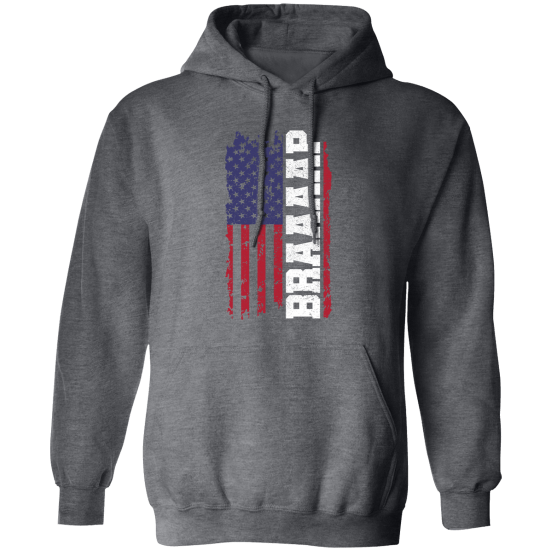 Braap - Motocross Dirt Bike, Enduro Patriotic, American Flag Pullover Hoodie