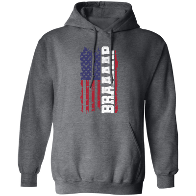 Braap - Motocross Dirt Bike, Enduro Patriotic, American Flag Pullover Hoodie