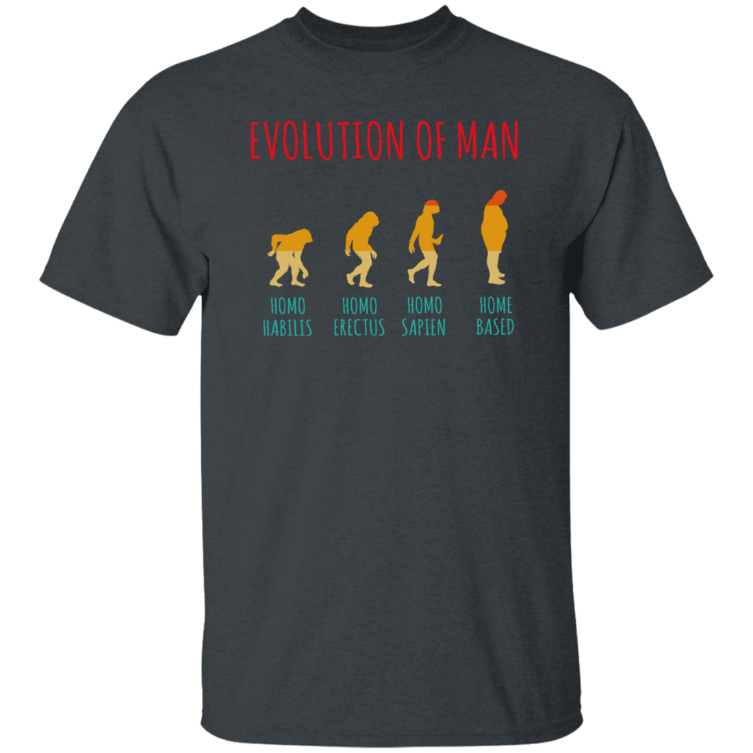 Evolution Of Man, Work From Home, Homeoffice Job, Self Employee, Funny Vintage Unisex T-Shirt