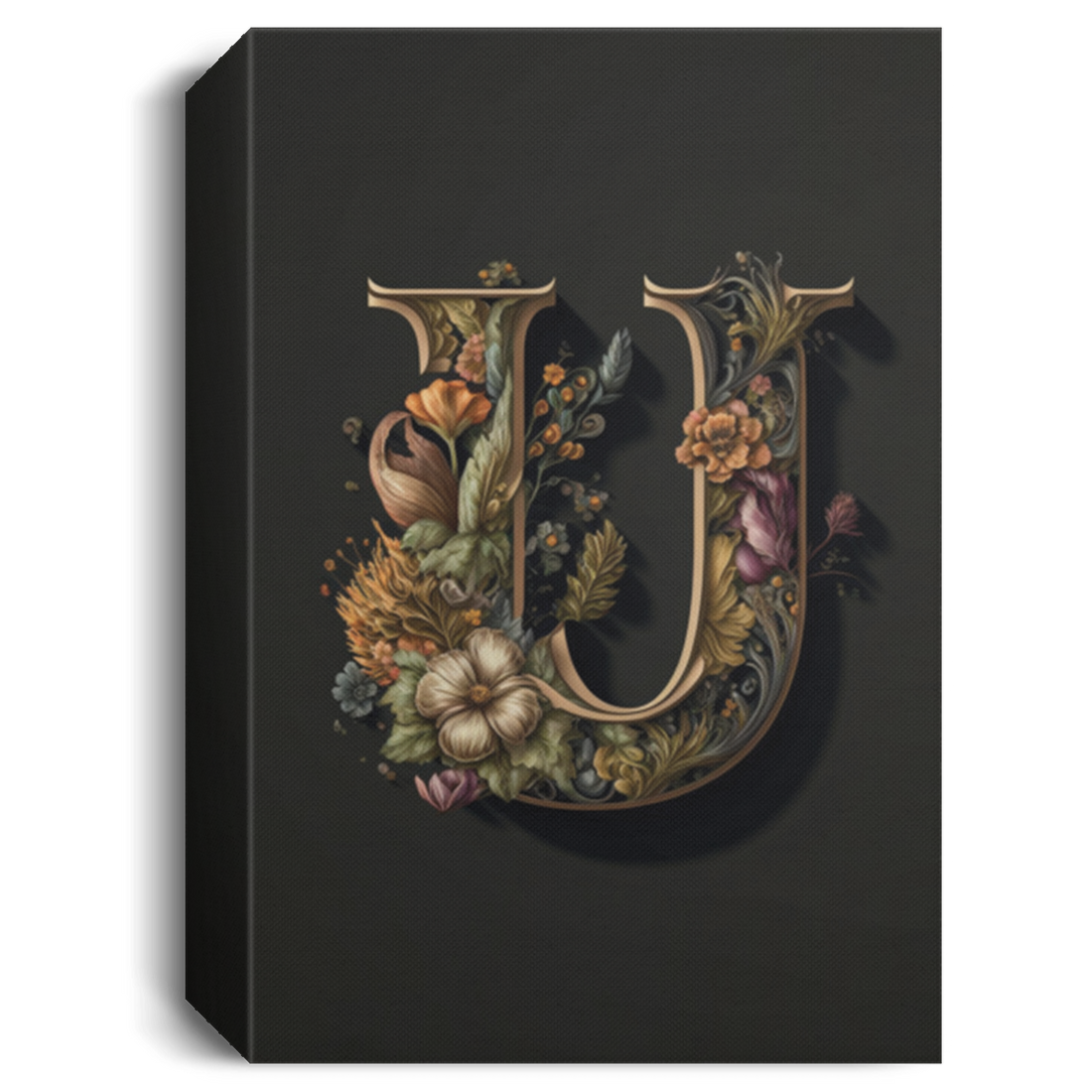 U Letter, Gift For Who Named U Letter, Classic U Gift Canvas