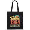 Hawaii 1964 Gift, Vintage 1964 Limited Gift, Retro 1964, Tropical Style Canvas Tote Bag
