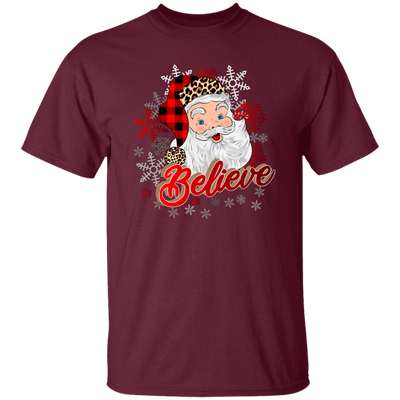 I Believe In You, Christmas Snowflake, Santa Claus, Merry Christmas, Trendy Christmas Unisex T-Shirt