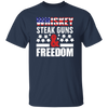 Whiskey Steak Guns And Freedom, American Whiskey Unisex T-Shirt