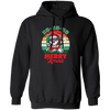 Ho Ho Ho Merry Xmas, Retro Christmas, Funny Santa, Merry Christmas, Trendy Christmas Pullover Hoodie