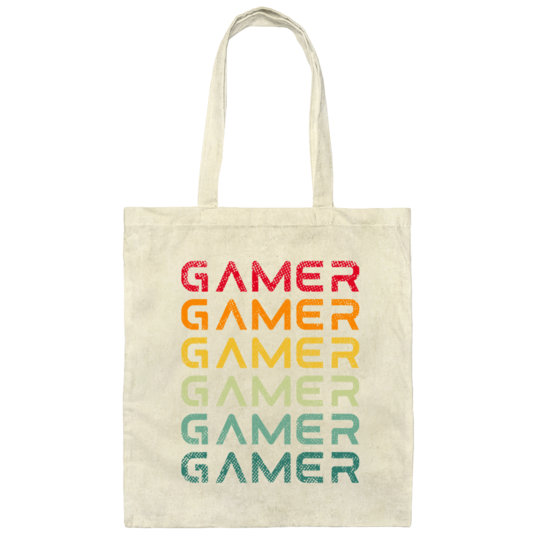 Vintage Gamer Video Retro Game Player Canvas Tote Bag