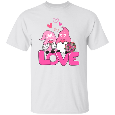 Gnome Couple, Cute Couple, Pink Gnome, Love Couple, Valentine's Day, Trendy Valentine Unisex T-Shirt