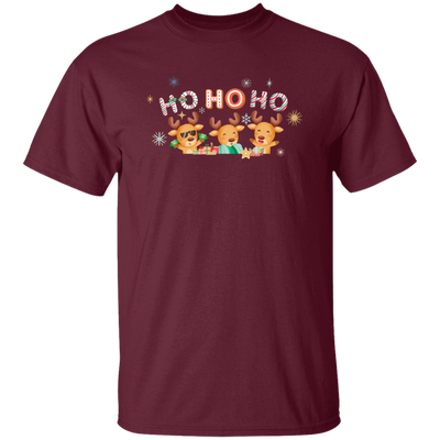 Christmas Reindeer, Ho Ho Ho, Cute Xmas Reindeer, Merry Christmas, Trendy Chrismas Unisex T-Shirt