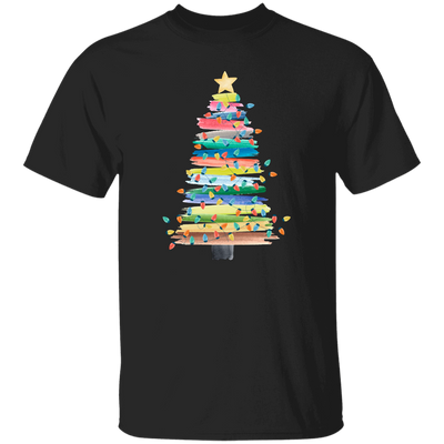 Xmas Tree Watercolor Style, Watercolor Xmas Tree, Merry Christmas, Trendy Christmas Unisex T-Shirt