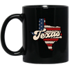 Texas State, Retro America, Retro Texas, Cowboy Style Black Mug