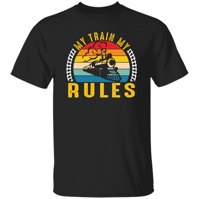 My Train, My Rules, Retro Train, Retro Rules, Train Silhouette Unisex T-Shirt