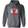 Colon Cancer Gift, Warrior Awareness, Ribbon And Gloves, Throat Cancer Pullover Hoodie