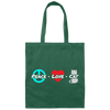 Peace Love Cat Cat Lover Funny Gift, Cat Lover Canvas Tote Bag
