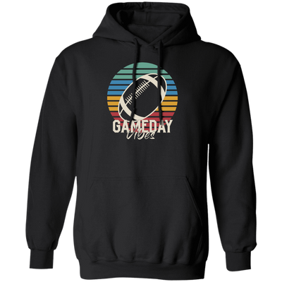 Gameday Vibes, Retro Football, American Football, Love Sport Pullover Hoodie