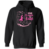 Give Cancer The Boot, Boots For Cancer, Awareness Cancer Pullover Hoodie