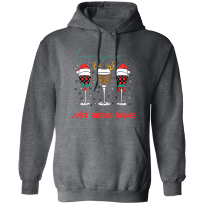 Dear Santa, Just Bring Wine, Caro Pattern, My Christmas Pullover Hoodie