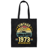 1973 Best Gift, 1973 Limited Edition, April 1973 Birthday Gift, Retro 1973 Canvas Tote Bag