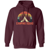 Camping Squad, Nature Lovers, Best Of Camping, Retro Camper Lover Pullover Hoodie