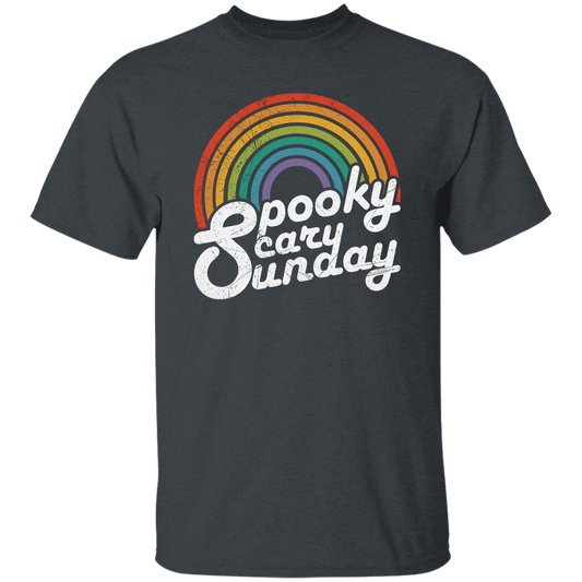Spooky, Scary, Sunday, Rainbow Spooky, Retro Scary Sunday Unisex T-Shirt