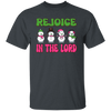 Rejoice In The Lord, Love Snowman, Four Snowman, Set Of Snowman, Merry Christmas, Trendy Christmas Unisex T-Shirt