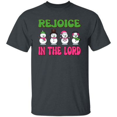 Rejoice In The Lord, Love Snowman, Four Snowman, Set Of Snowman, Merry Christmas, Trendy Christmas Unisex T-Shirt