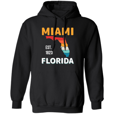 Miami Florida, Miami City, Florida Design, Retro Florida Pullover Hoodie