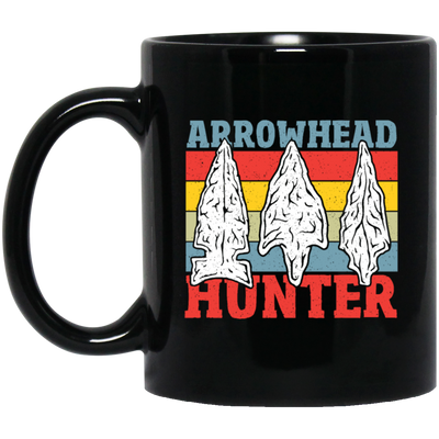 Arrowhead Vintage Style, Arrowhead Hunter, Arrowhead Hunting Black Mug