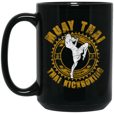 Muay Thai Lover, Kickboxing Player, Best Muay Thai, Love Martial Art Black Mug