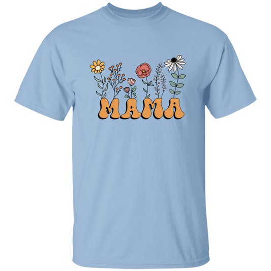 Unique Mother's Day Gift, Mama Flowers Gift, Best Gift Idea For Mom Unisex T-Shirt