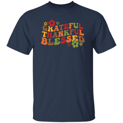 Grateful, Thankful, Blessed, Thanksgiving, Fall Season Unisex T-Shirt