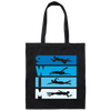 Funny Swimming Swim Team Quote Reads Swim You Will See A Coach Swim Style Canvas Tote Bag