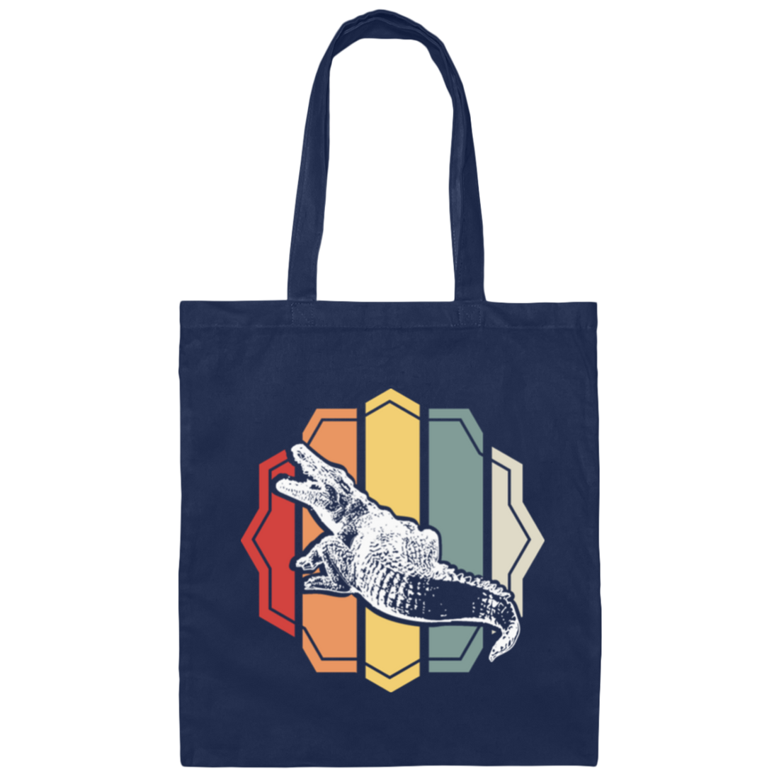 Crocodile Caiman Animal Welfare Gift Live In The River Canvas Tote Bag