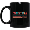 Christmas Vintage Style, Merry Christmas, Trendy Christmas, Santa Claus Black Mug