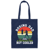 Retro Boxing Lover, Boxing Dad Like A Regular Dad But Cooler Canvas Tote Bag