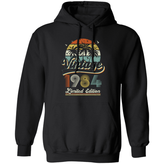 Vintage 1984, Birthday 1984, Retro Birthday, Limited Edition Pullover Hoodie