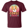 Corgi Squad, Retro Corgi, Groovy Corgi, Lovely Corgi Unisex T-Shirt