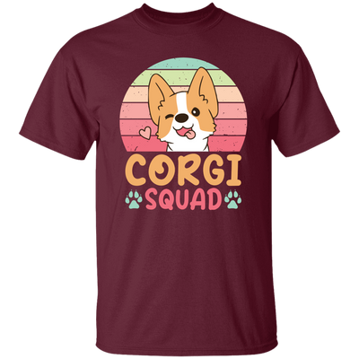 Corgi Squad, Retro Corgi, Groovy Corgi, Lovely Corgi Unisex T-Shirt