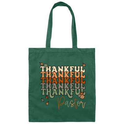 Thankful Pastor Retro Pastor Lover Vintage Thankful Canvas Tote Bag