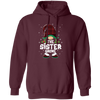 The Sister Gnome Present For Family, Xmas Cute Gnome Lover Pullover Hoodie